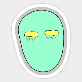 Sunny Raincloud Alien little cry Sticker